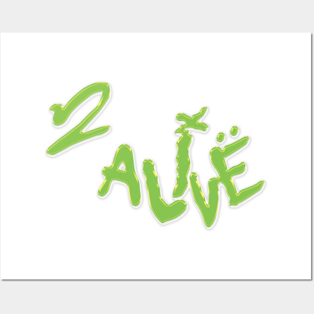 2 Alive Yeat Album Logo Wall Art by Scarlett Blue